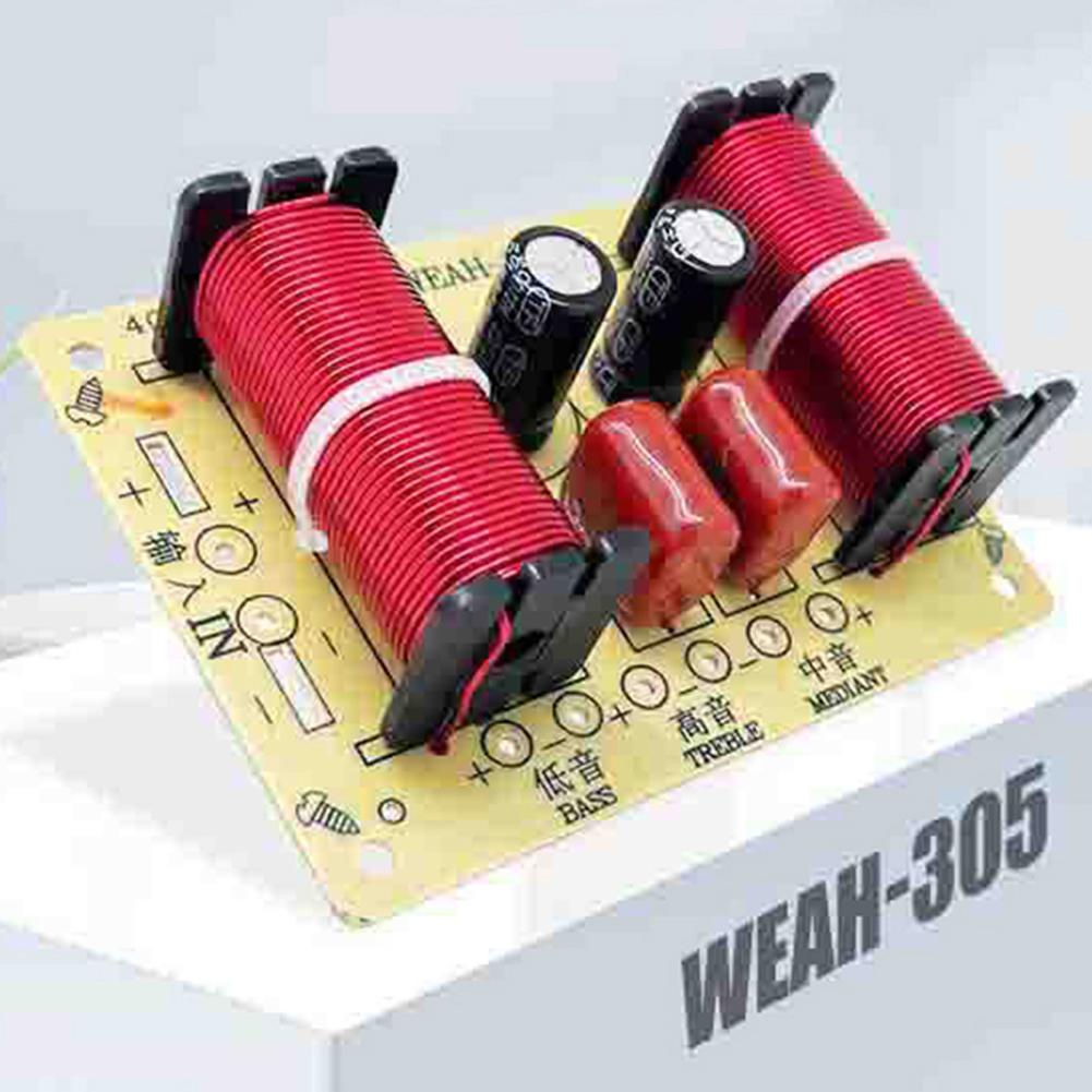 3 Way Audio Speaker Crossover Circuit Treble Midrange Bass Module Frequency Divider Home Loudspeaker Filter Modification Parts