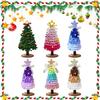 DIY Cute Christmas Tree Ornament Artifical Table Christmas Tree Chenille Stems Craft Set for Christmas Gifts