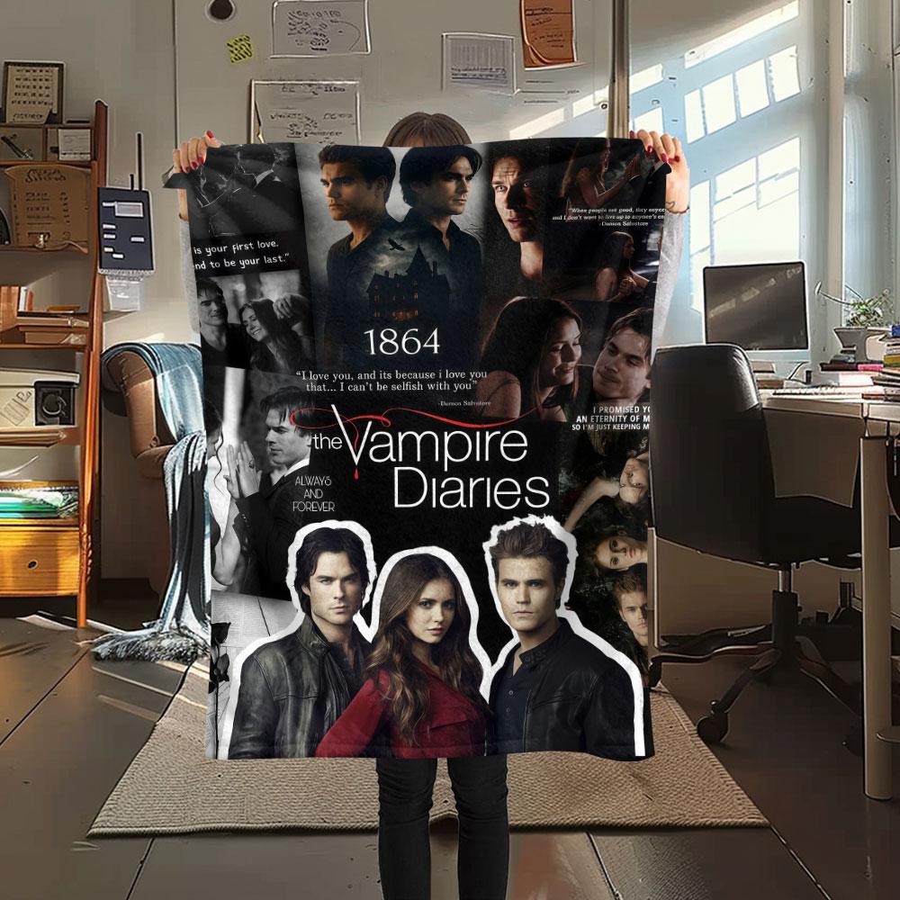 1PC The Vampire Patterned Flannel Blanket Suitable For All Seasons for Home Decor Warmth and Comfort Gifts Holiday Present