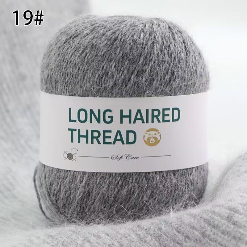 Filato di Pile di Visono a Pelo Lungo 50G Cappello Sciarpa Giacca Lavorati a Mano Moda Autunno Inverno Filato