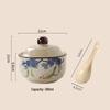 Chinese Retro Ceramic Single-Serve Stew and Soup Pot with Lid