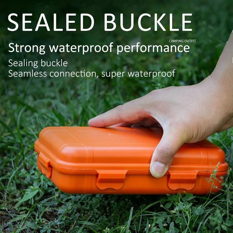 EDC-Werkzeugkasten, Outdoor-Camping-Überlebensset, stoßfester, wasserdichter Koffer, versiegelte Box, Aufbewahrungsbox für Outdoor-Überlebenssets, Angeltasche