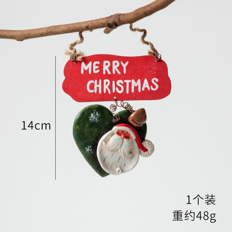 Christmas Resin Tree Decorations Santa Snowman Angel Pendant Ornament DIY Kids Toys Noel Navidad Kerst 2025