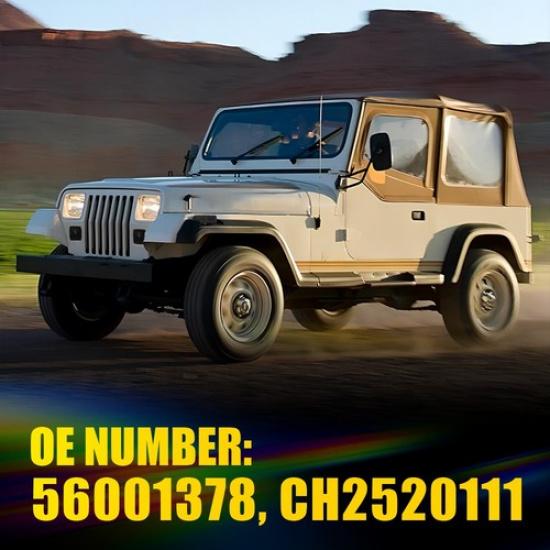 Smoked Square Front Side Bumper Marker Housings Light 87-95 For Jeep Wrangler YJ