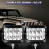4"Led Work Dual Side Shooter Pod White & Amber Strobe Lamp Off Road Flashing Light For Car Truck Pickup Boat Suv