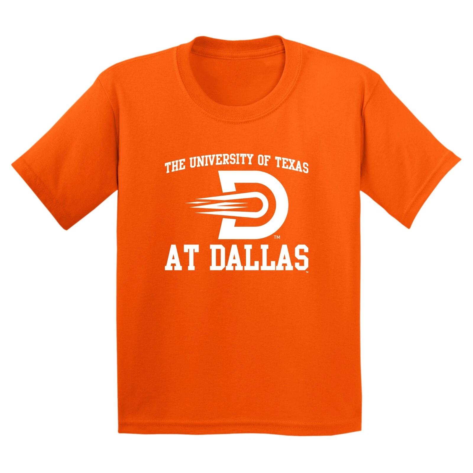University of Texas Dallas Comets Arch Logo Youth T-Shirt - Orange S