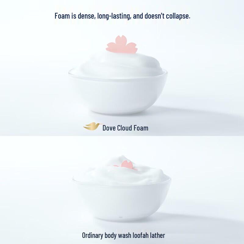 Dove White Peach Scented Shower Foam