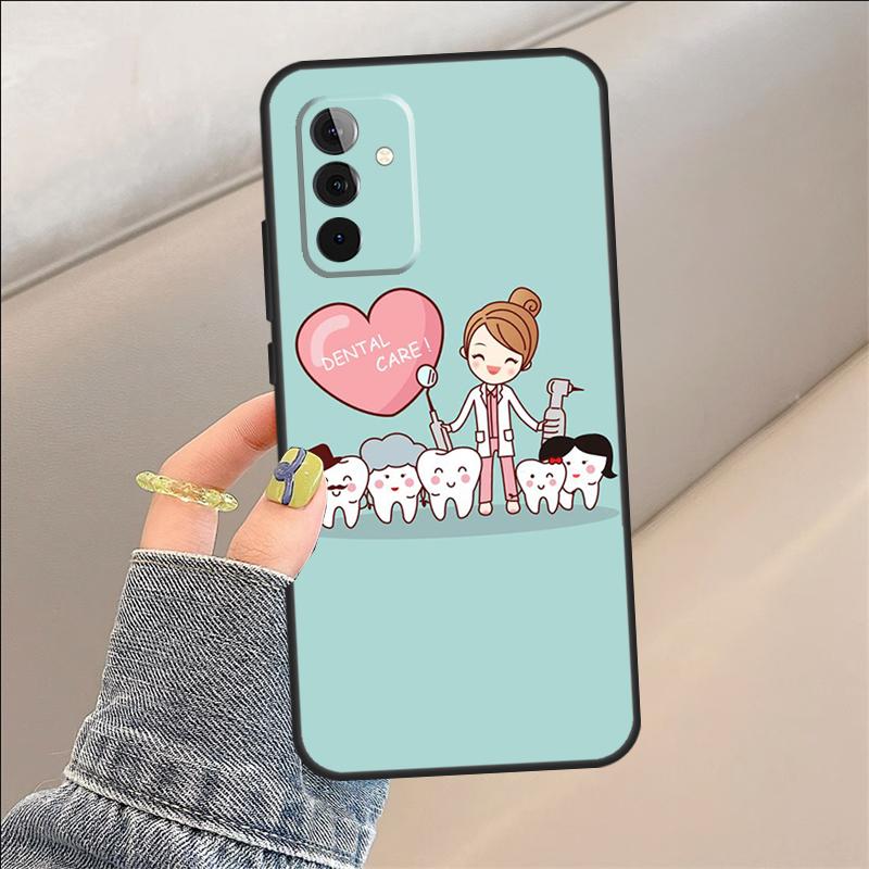 Cartoon Dentist Dental Teeth Case For Samsung Galaxy A06 A05 A32 A16 A55 A36 A26 A54 A34 A14 A22 A52 A35 A15 A53 A13 A56