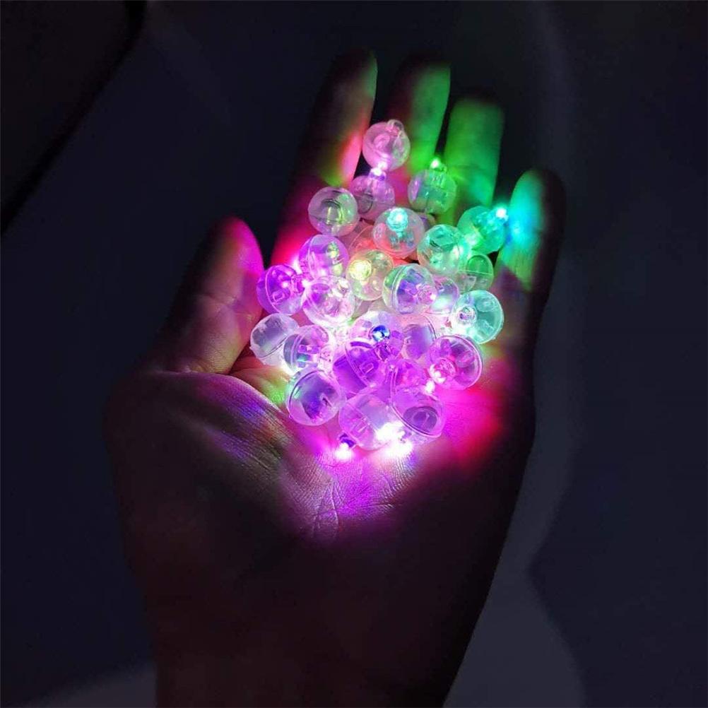 100 Pezzi Palloncini Luminosi a LED Palline Sfera Rotonda Luminosa Decorazione Festa Matrimonio