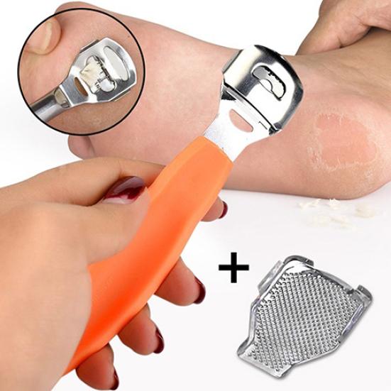 Cosmetic Tool Corn Pedicure Foot File Callous Remover with 10pcs Blades