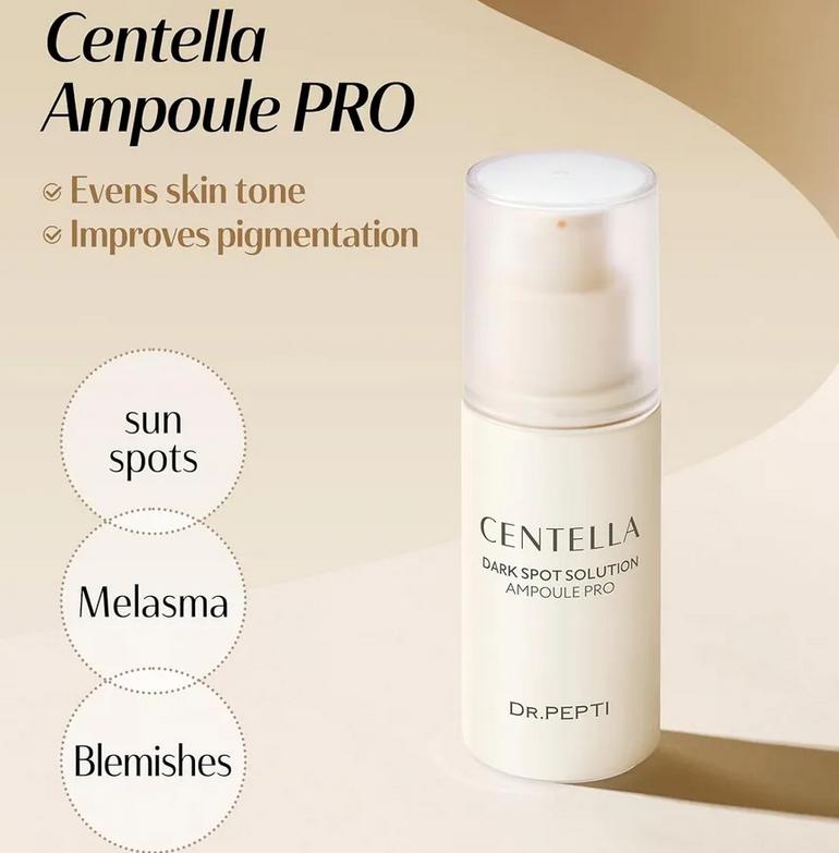 Dr.PEPTI Centella Dark Spot Solution Ampoule 30ml Brightening / Soothing / Dark spot & Blemish care/ Korean Cosmetics, Kbeauty