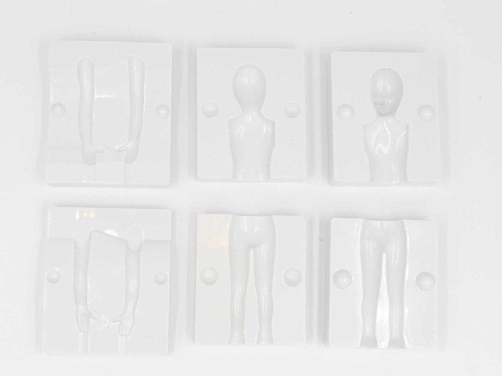 ImP Figure Modeling Mold (Base Form) for Children's Dolls, Includes Japanese Instructions