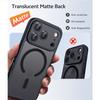 Magnetic Matte Translucent Case For iPhone 17 Air 16 16e 15 14 Plus 13 12 11 Pro Max Phone Magsafe Wireless Charger Hard Cover