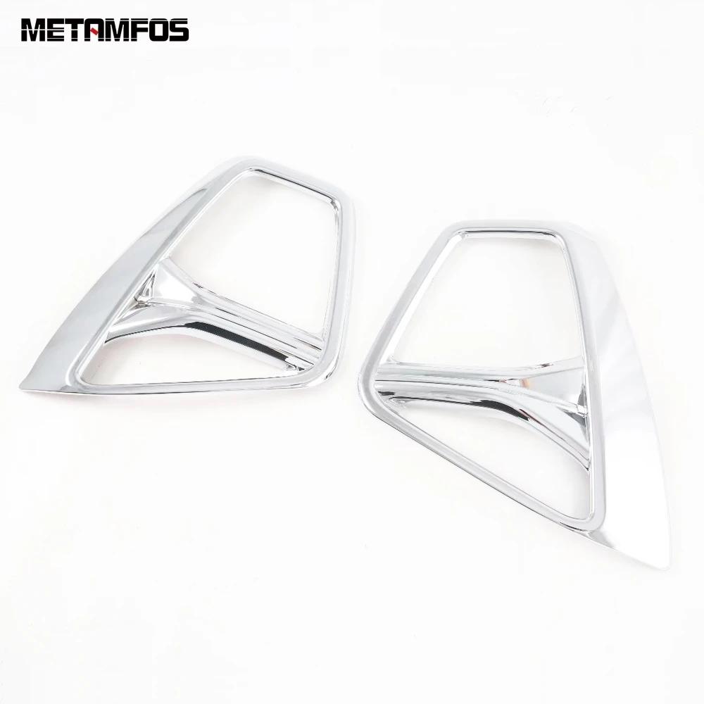 Front Fog Light Lamp Cover Trim For Chevrolet Blazer Chrome Foglight Protector Bezel Accessories Car Styling ABS Chrome Plastic