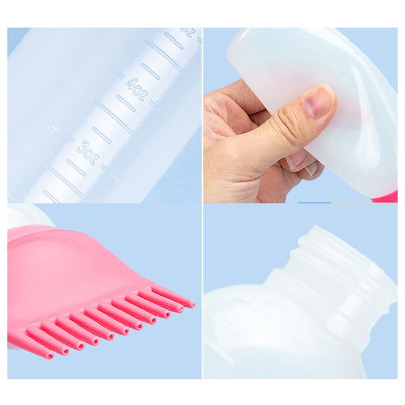 120 ml butelka szamponu do farbowania włosów aplikator farbowanie szczotka do farbowania czyszczenie włosów