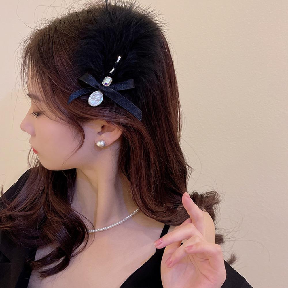 Daily Photo Props For Girl Hair Accessories Korean Style Hairpin Female Barrettes Feather Hair Clip