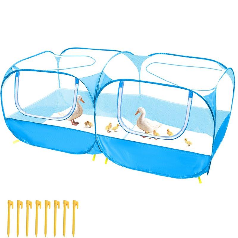 

AB66-Kitten Enclosure Detachable Base Reversible Sun Protection Indoor Kitten Enclosure For Travel Outdoor Animal Cat синій