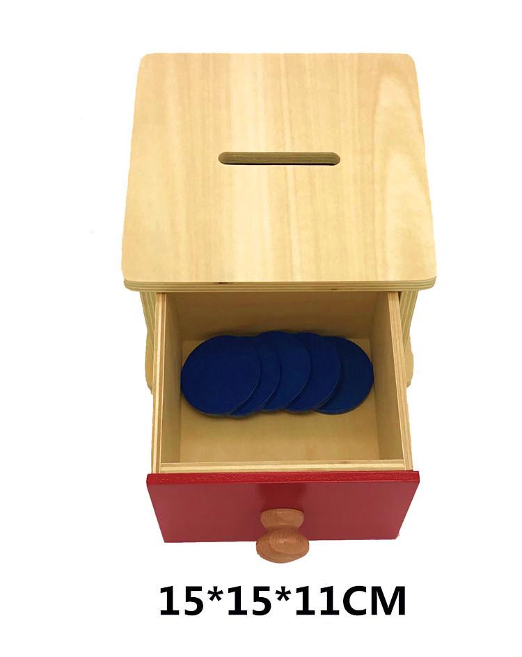 Montessori Infant & Toddler Triangular Prism Matching Box & Three-Color Ring Set - Early Education Teaching Aids.