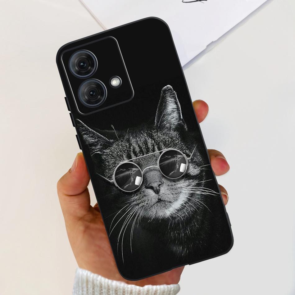 For Motorola Moto G84 Case MotoG84 G 84 5G 2023 Cute Painted Soft Silicone TPU Phone Back Cover Bumper
