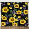 Vorhänge Sonnenblume Verdunkelungsvorhang Wohnzimmer Schlafzimmer Digitaldruck Vorhang Ohne Bohren
