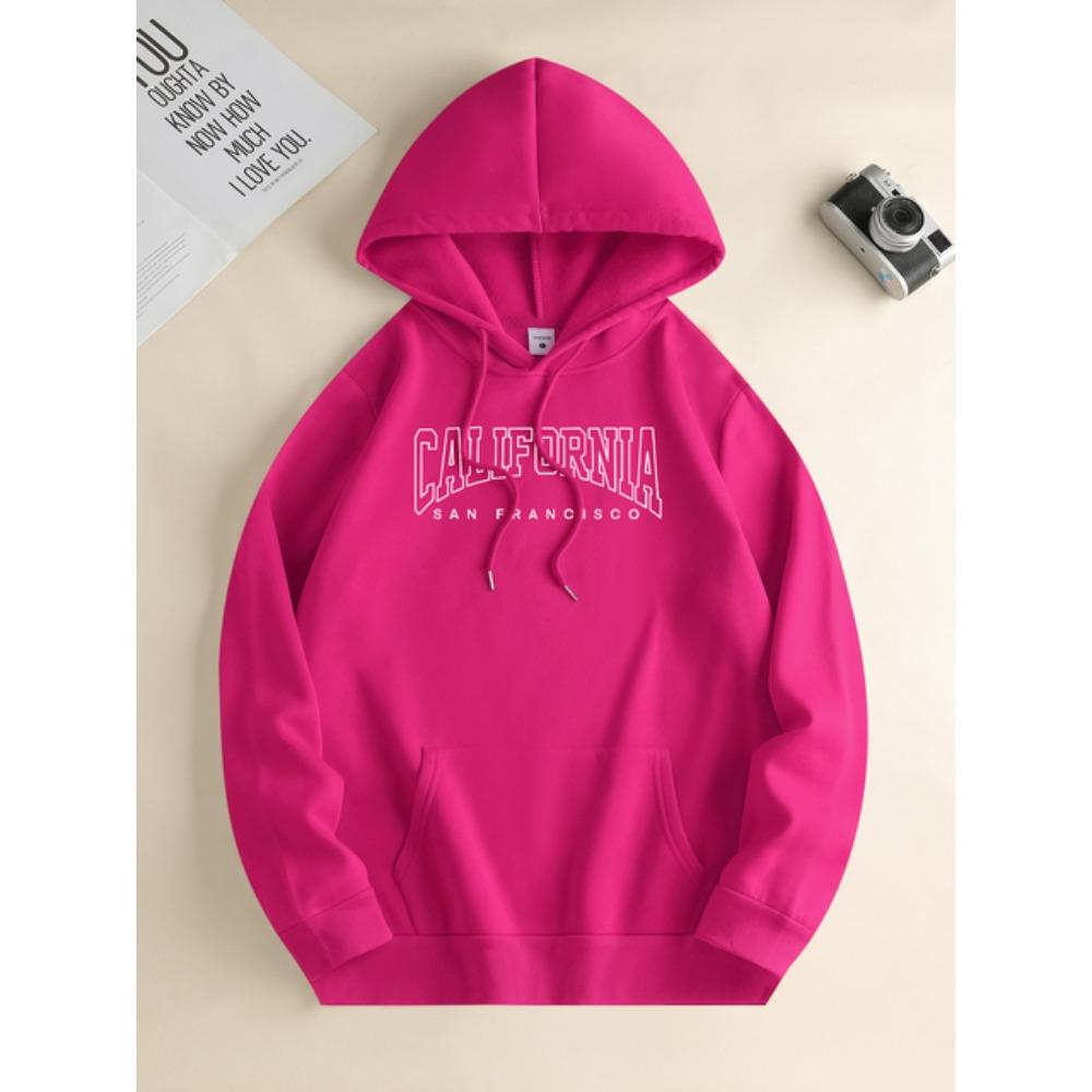 

Мужская новая модная толстовка с капюшоном, повседневная толстовка с завязками и капюшоном, с монограммой, карман-кенгуру спереди, мужская куртка XXL