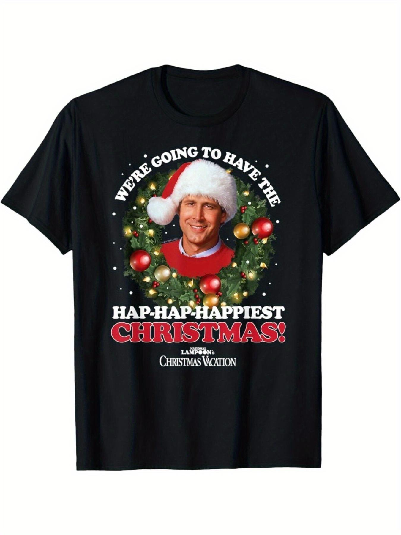 1 National Lampoons Christmas Vacation Movie TShirt Clark Inspired Design with Were Gonna Have the Happiest Christmas S