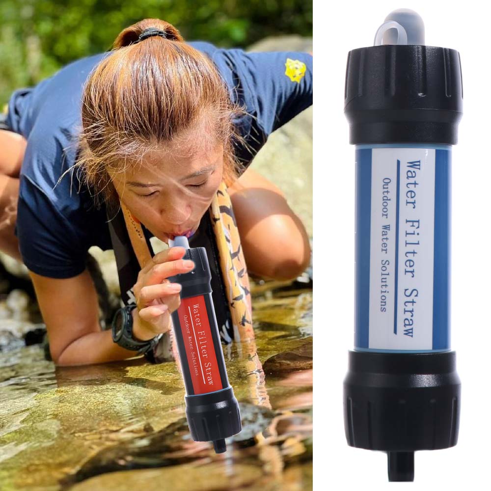 Straw Mini Water Filter Straw Mini Drinking Water Filtering Straw Outdoor