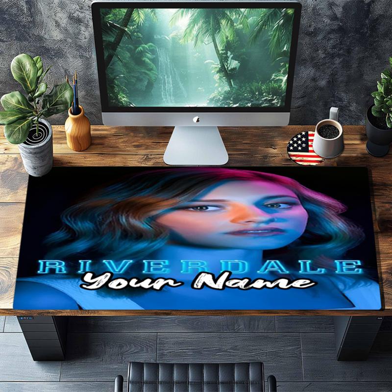 Custom Name Riverdale Theme Mouse Pad, Non Slip Rubber Base, Multifunctional Office & Home Decor, Perfect for Workspace Personalization.
