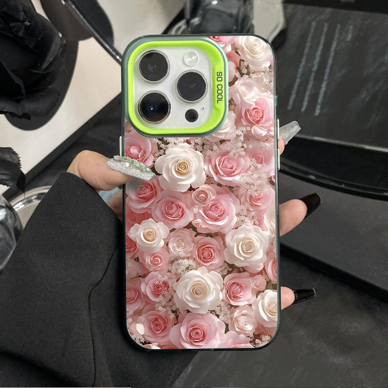 Rose Sea Pattern Cute Girls Phone Case For Apple Iphone