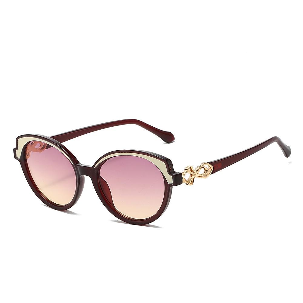 New Luxury Gradient Cat Eye Women Sunglasses  Brand Jelly Color Personality Frame Design Simple Casual Men Sun Glasses Uv400