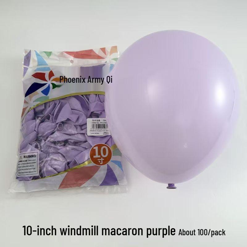 Windmill Pattern 10" Round Latex Balloons - Pack of 100 for Weddings & Birthdays