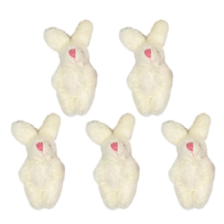 Joint Rabbit Pendant For Keychain Making DIY Ornaments Gifts Bouquet Toy Doll