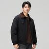 Men's Trendy Winter Short Lapel Down Jacket - Loose Fit, High-Quality White Duck Down, Solid Color 