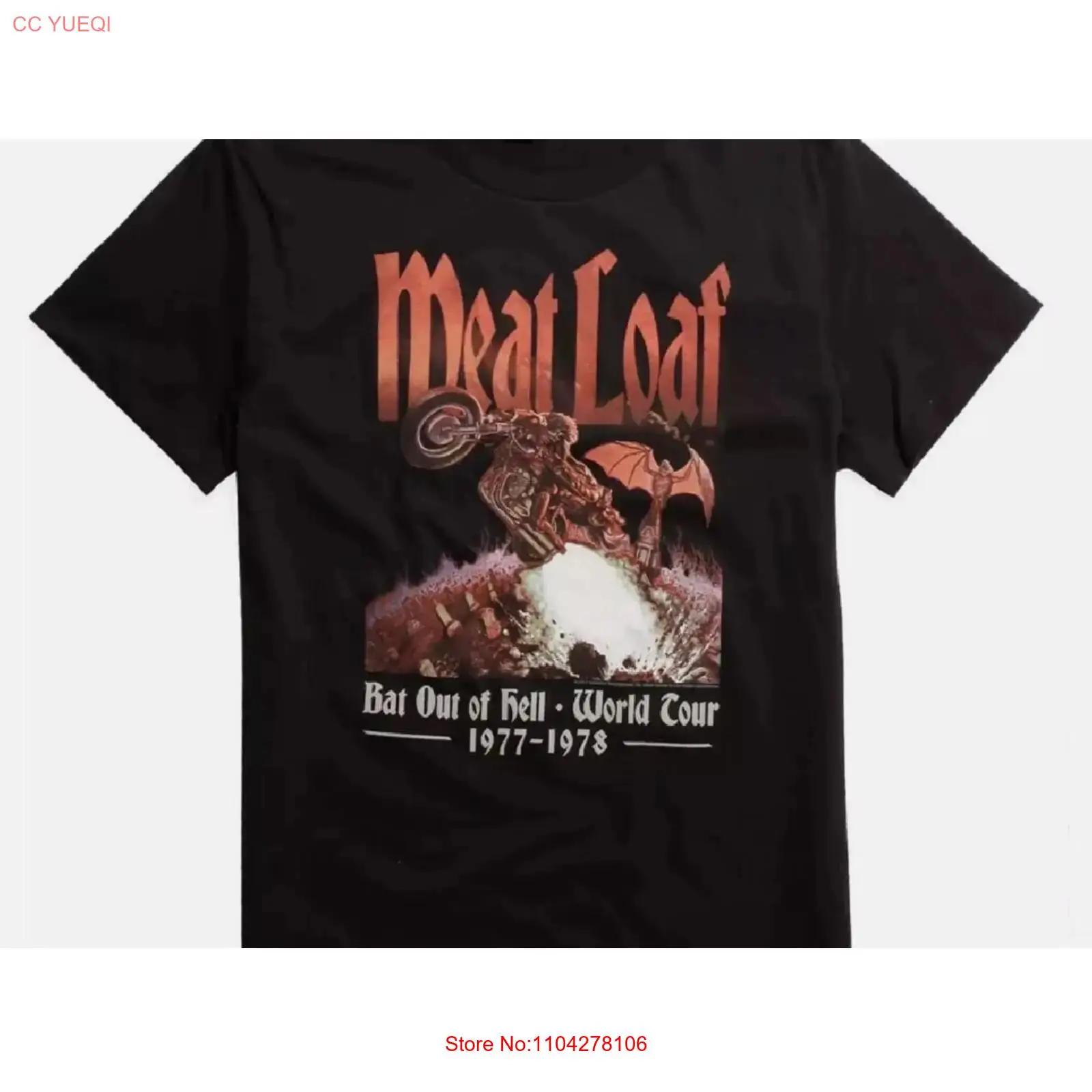

Meat Loaf Bat Out Of Hell Tour T Shirt Black S 2345XL vintage Washed graphic Stylish Versatile homme Slightly Casual S разноцветный