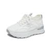 Height-increasing little white shoes 2025 new summer mesh breathable wedge heel mesh shoes thick-soled hollowed-out casual dad shoes women's shoes