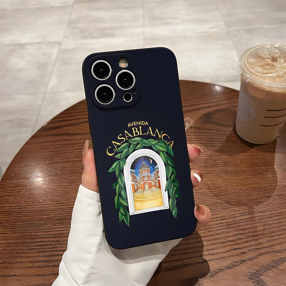 

AVENIDA Casablanca Phone Case For 17 Pro Max Iphone 14 Pro Max 12 16 15 13 Pro 11 Xr X Xs 8 7 Plus Back Cover iPhone16