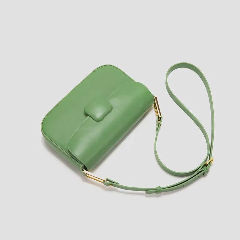 Women's Candy Color High-End Square Buckle Crossbody & Shoulder Bag