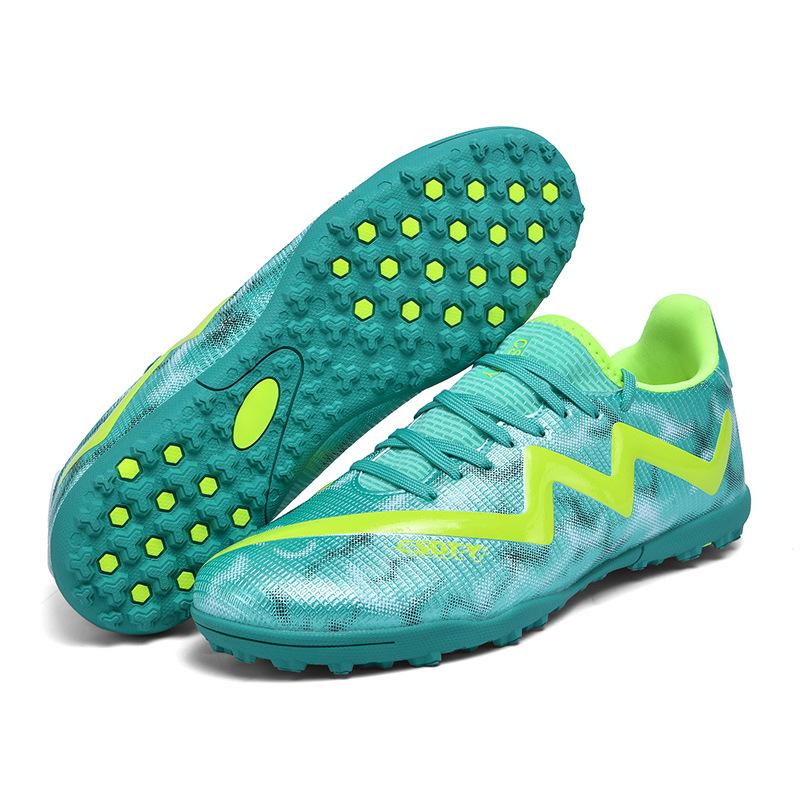 Low-top football shoes TF broken nails artificial turf AG nails leather feet boys and girls children youth student training shoes