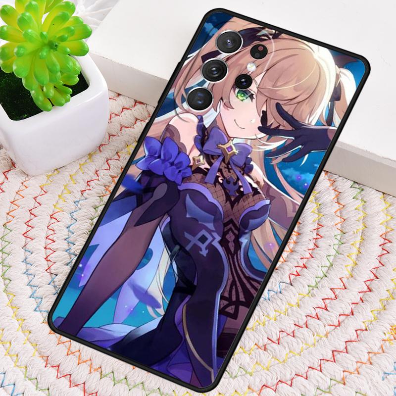 Anime Genshin Impact Fischl Soft Phone Case for Samsung Galaxy Note 10 Pro S26 Ultra S23 S24 FE S25 S21 S22 PLUS Shockproof Cove