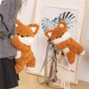 Plush Foxes Shoulder Bag Soft Crossbody Bag Girls Cartoon Backpack Lovely Animal School Bag Coin Purse for Winter