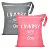 Large Travel Laundry Bag, Wet Dry Bag, Drawstring Washable Bag For Dirty Clothes, Swimwear, Gym Clothes, Available In Blue, Pink, Black, Gray