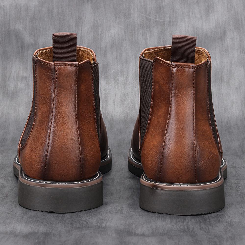 Stiefeletten Lässig Marke Retro 2026 Mode Bequem Chelsea Boots