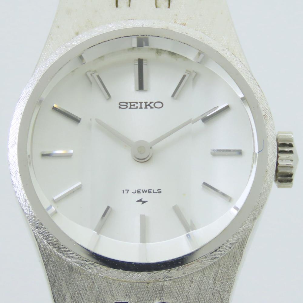 Used SEIKO Watches 17-0760 Stainless Steel Silver White Gold Plated