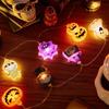 1.5M 3M Halloween Decor LED String Lights with Pumpkin Ghost