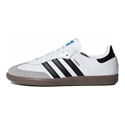Originals SAMBA OG Bundeswehr Sneaker Unisex Low Top Weiß/Blau/Silber B75806(Team826-S-BOX)