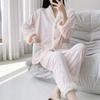 Island velvet new women's autumn and winter pajamas long-sleeved trousers loungewear warm double-sided velvet suit