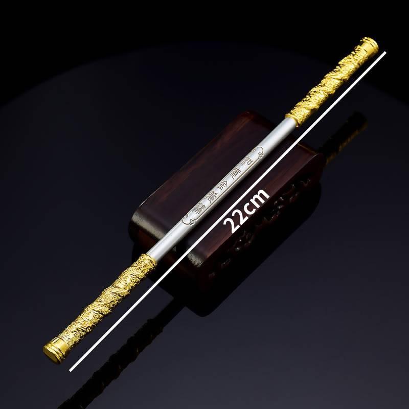 Exquisite Sun Wukong Metal Staff Collectible From Journey To The West Anime Series