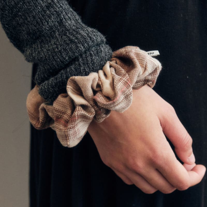 CITTA Vintage Check Scrunchie_CTA934(4color)