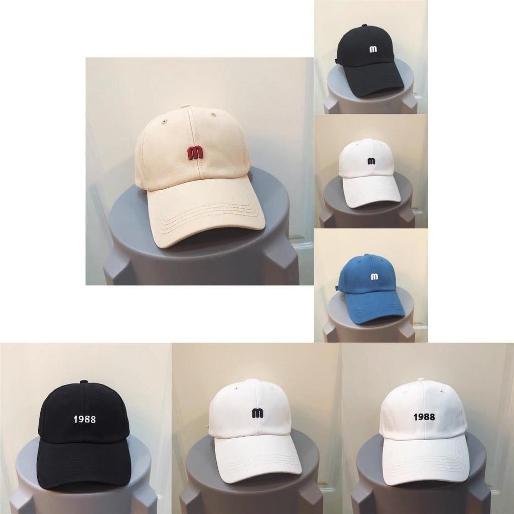 Stylish Beige M Letter Summer Baseball Cap For Women Acrylic Sun Block