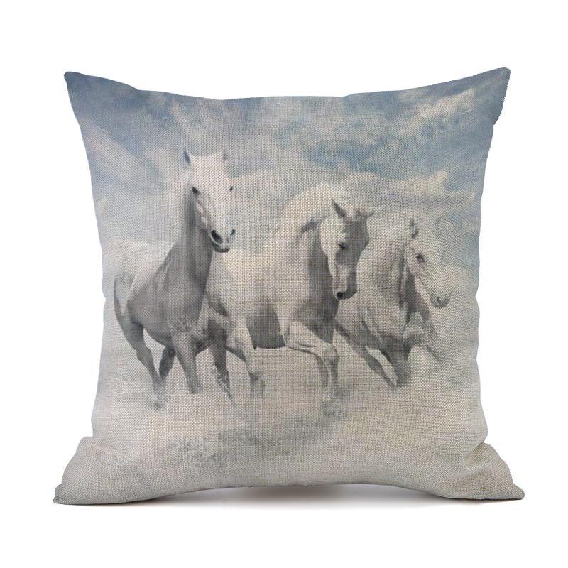 Наволочка Pentium Horse, современный домашний декор, полиэстеровая автомобильная подушка, подушка для дивана 45x45cm